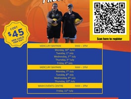 TCBA holiday camps for upcoming school holidays.
Skill acquisition, basketball IQ development, fun, friends and a whole heap of basketball.
Come join us ???